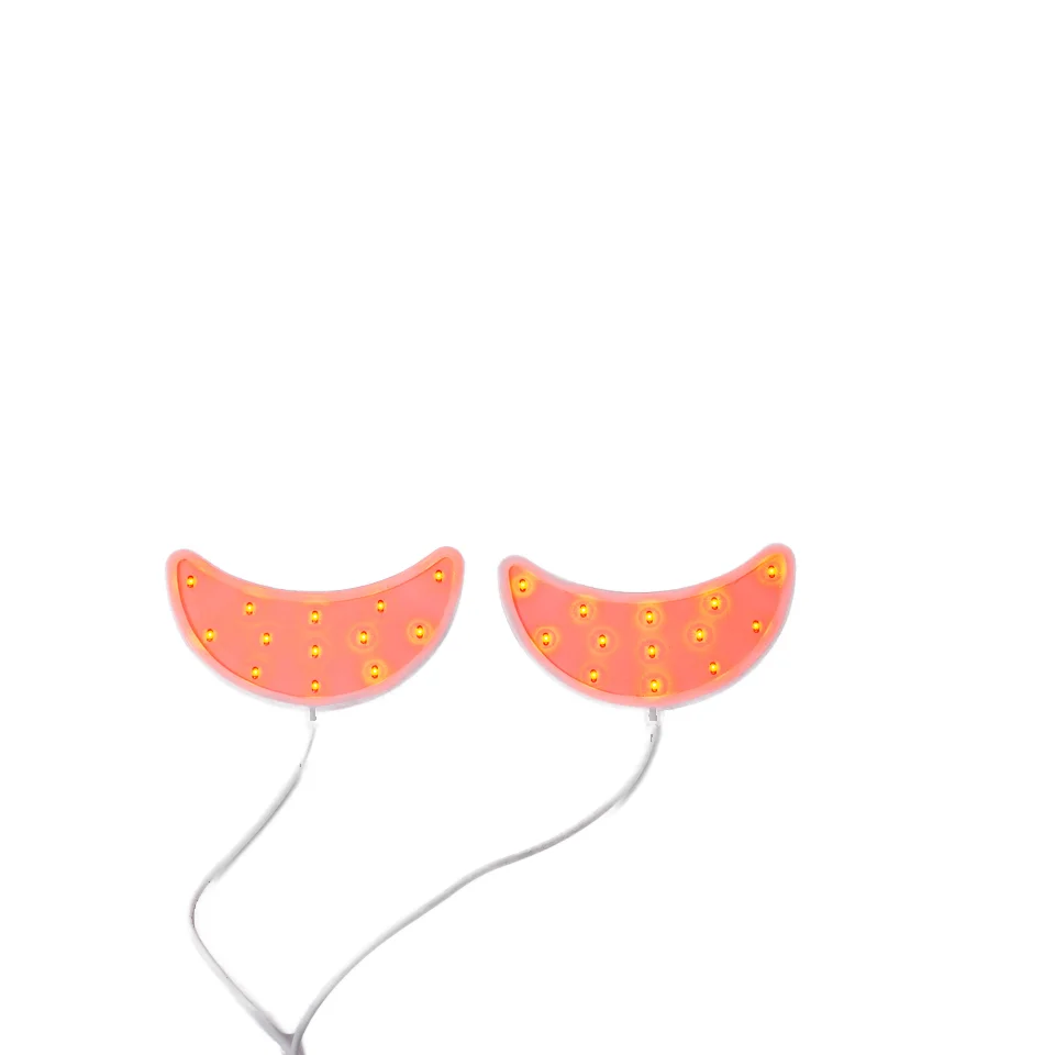 2-in-1 Portable Silicone Eye Mask Red Light Therapy Microcurrent Eye Massager Anti-Aging Dark Circle Reducer for Home Use