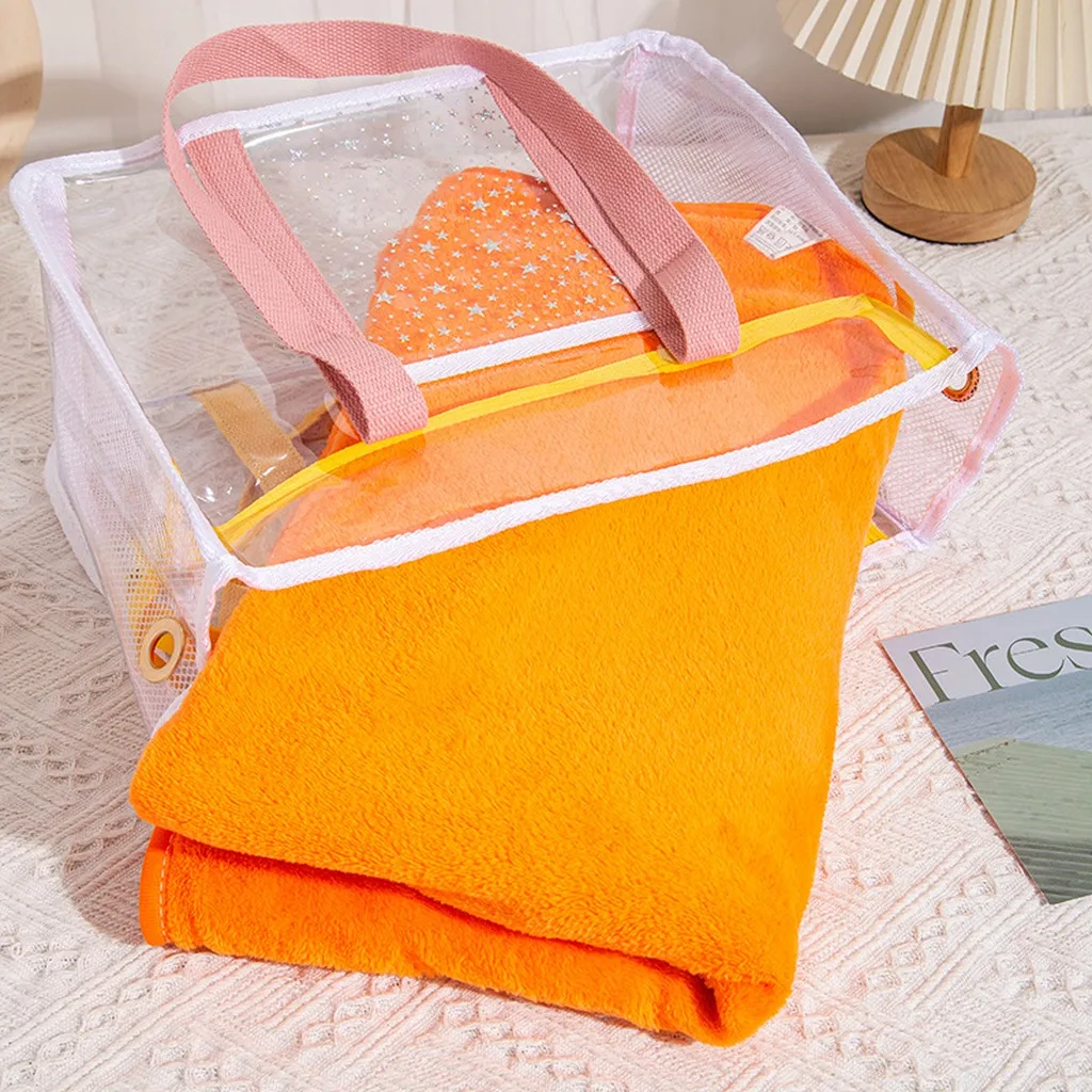 

Large Bogg Bag Summer PVC Beach Bag Basket Women Picnic Tote Bag Holes Waterproof Handbag Pouch Shopping Shoulder Bag ﻿