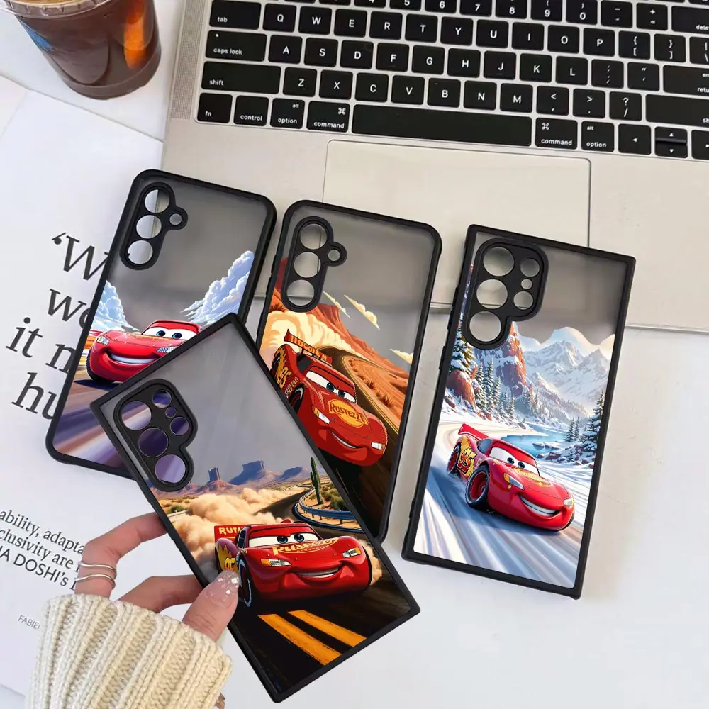 ديزني البرق ماكوين 95 سيارات جراب هاتف ل Reakme 15 13 12 11 10 9 برو زائد 9I C75 C55 C53 C35 C21 C21Y غطاء شفاف