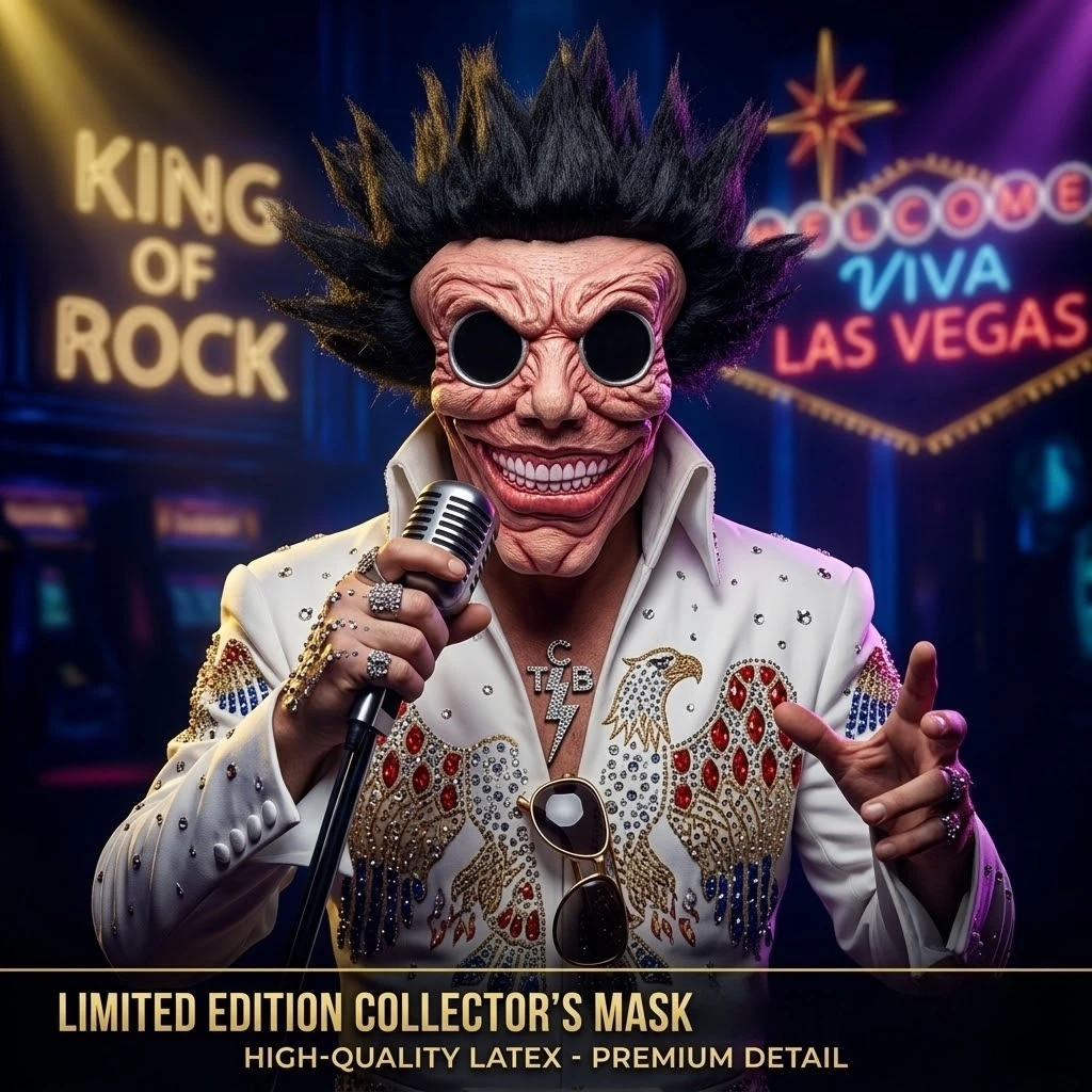 

Латексная маска на Хэллоуин, полнолицевая, ужасающая улыбка, с шипами, очками, для косплея рок-звезды, певца, шута, реквизит для вечеринки, костюм для взрослых