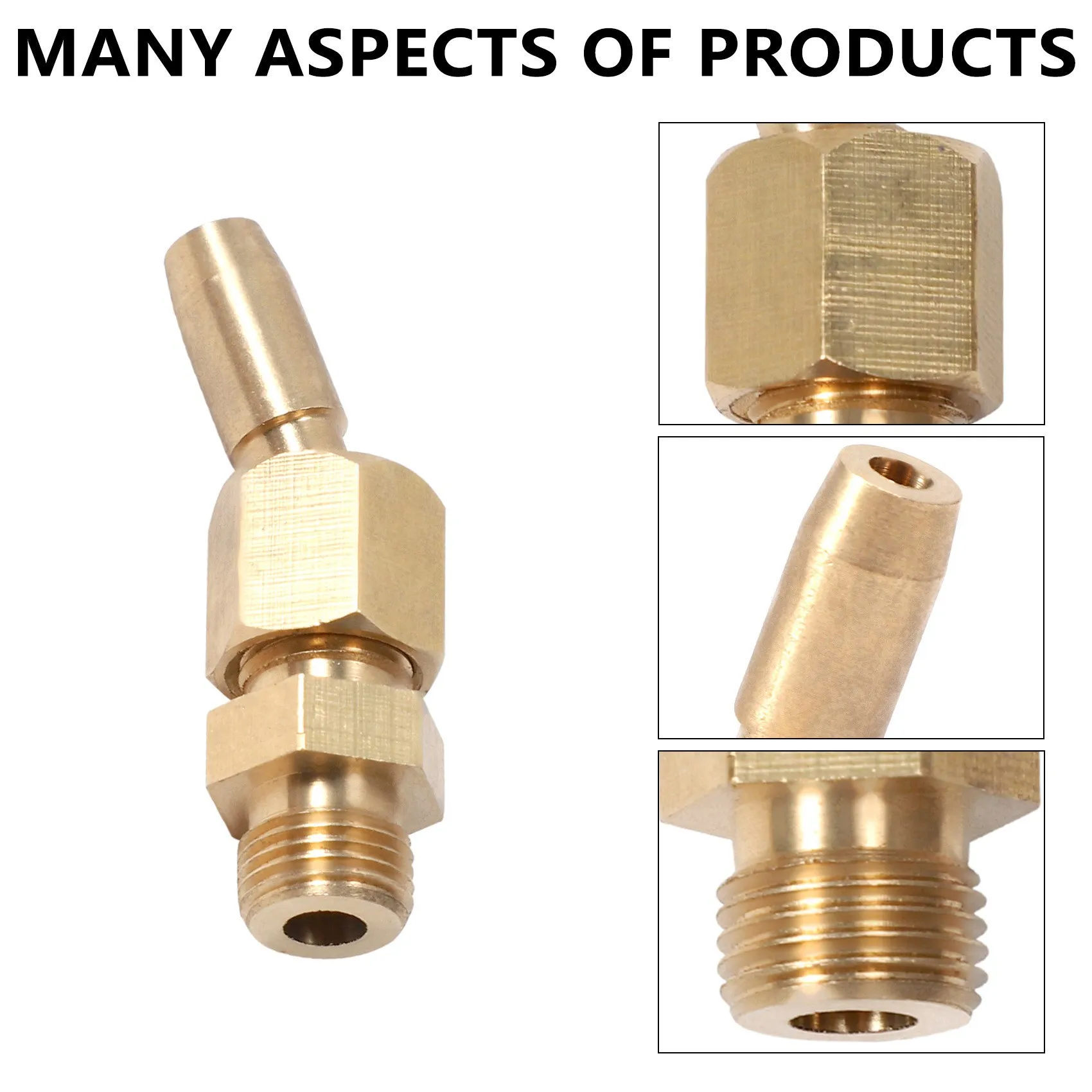 Customer Favorite 10Pcs 1/8 Inch DN6 Brass Gushing Spray Water Fountain Nozzles Universal Water Curtain Nozzle Landscape Garden