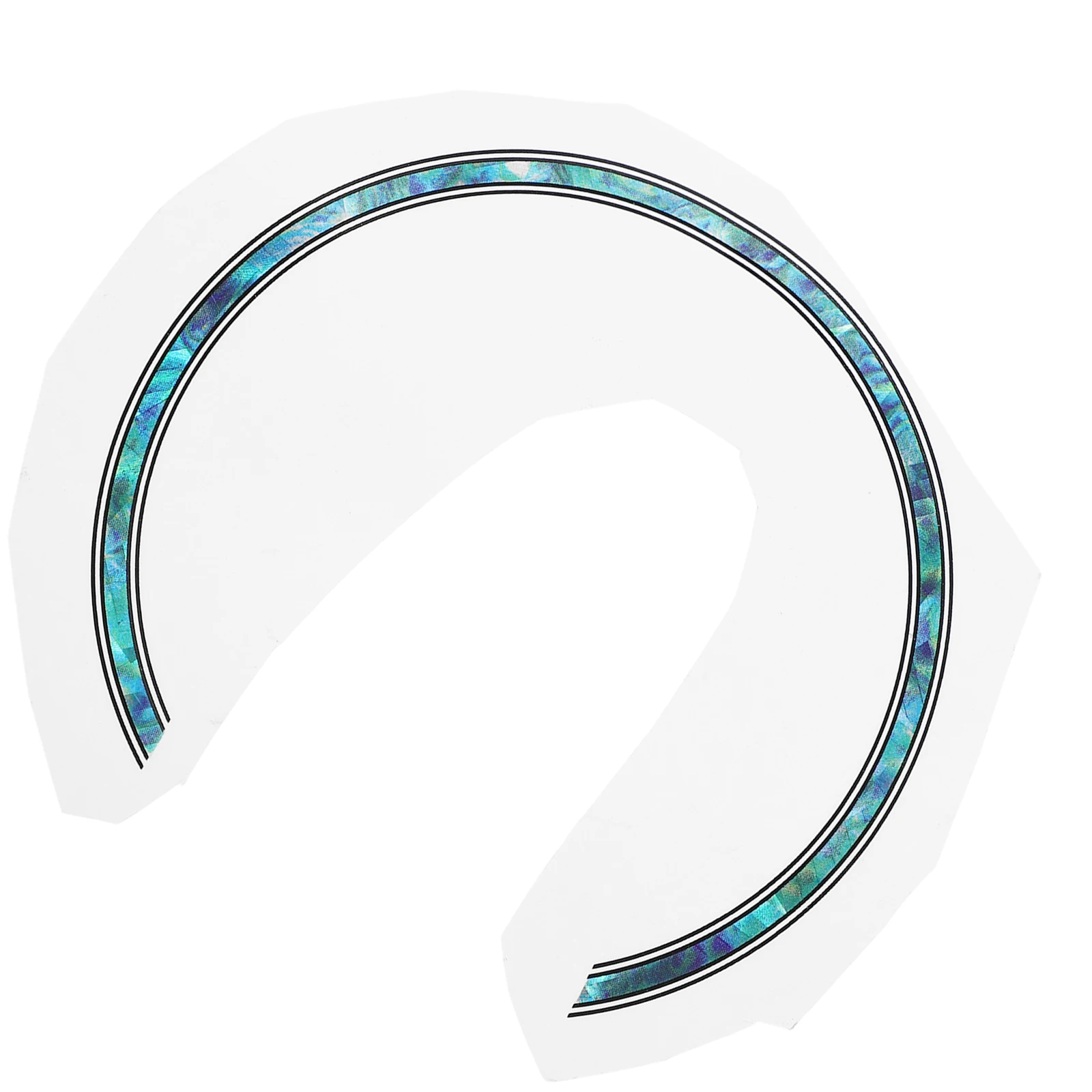 

Guitar Sound Hole Decal Self-Adhesive Sky-Blue Rosette Ring Sticker Decoration for Classical Guitar Ukulele Sound Hole Inlay Art