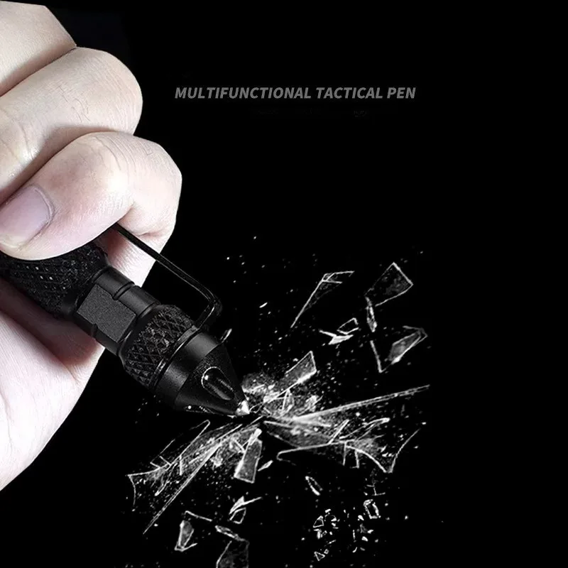 Outdoor Self-defense B2 Tungsten Steel Head Tactical Defense Pen Replace The Ink Cartridge for Outdoor Window-breaking Survival