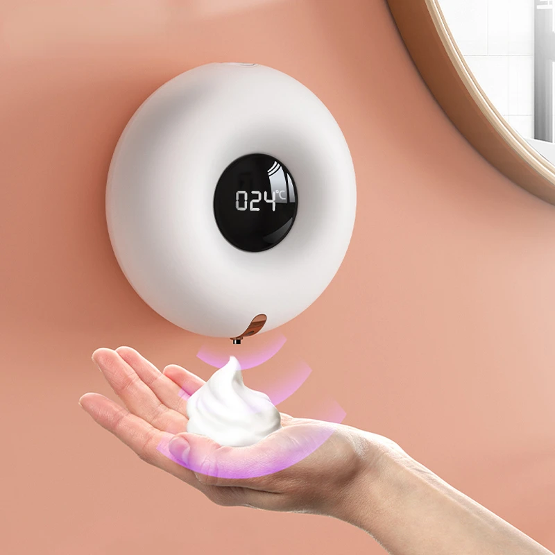 

Foam Soap Dispenser LED Display Automatic Induction Infrared Sensor- Household Hand Washer