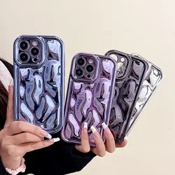 Luxury Glossy Laser Meteorite Plating Case for iPhone 17 Pro Max/16/15/14/13/12/11/XR/X/8 Plus Plain Color Shockproof Back Cover