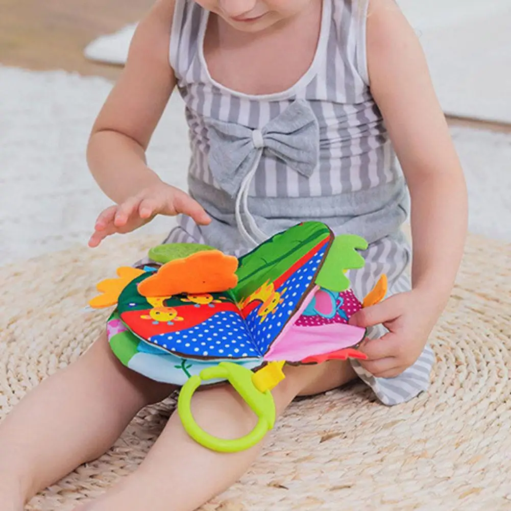 Baby Early Education Cloth Book Soft Safe Fabric Cartoon Study Toys Waterproof tear-resistant Early Learning Washable Story Book