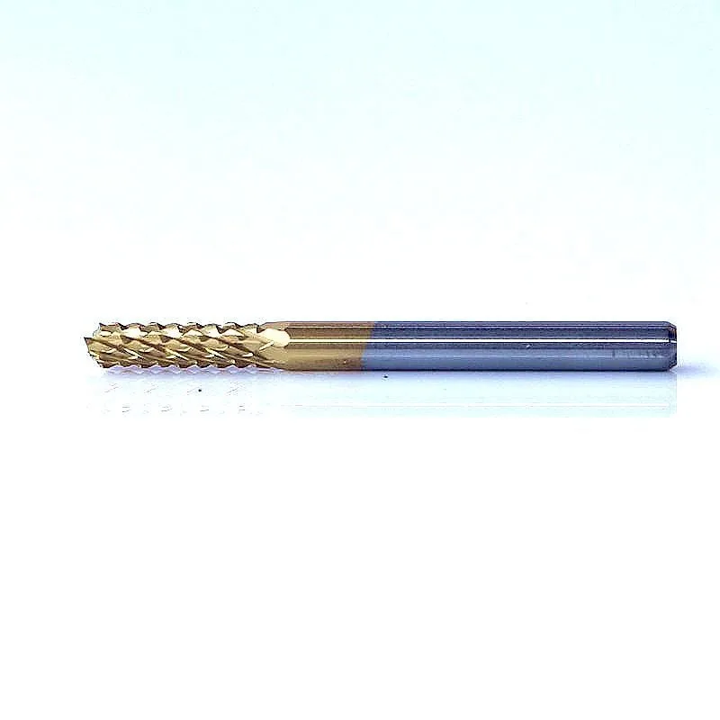 Coated tungsten steel alloy nano double elongated slender thick tooth cylindrical trimming machine