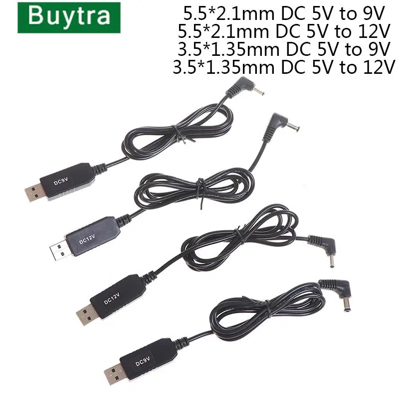 USB power boost line DC 5V to 9V 12V Step UP Adapter Cable 3.5*1.35mm 5.5*2.1mm