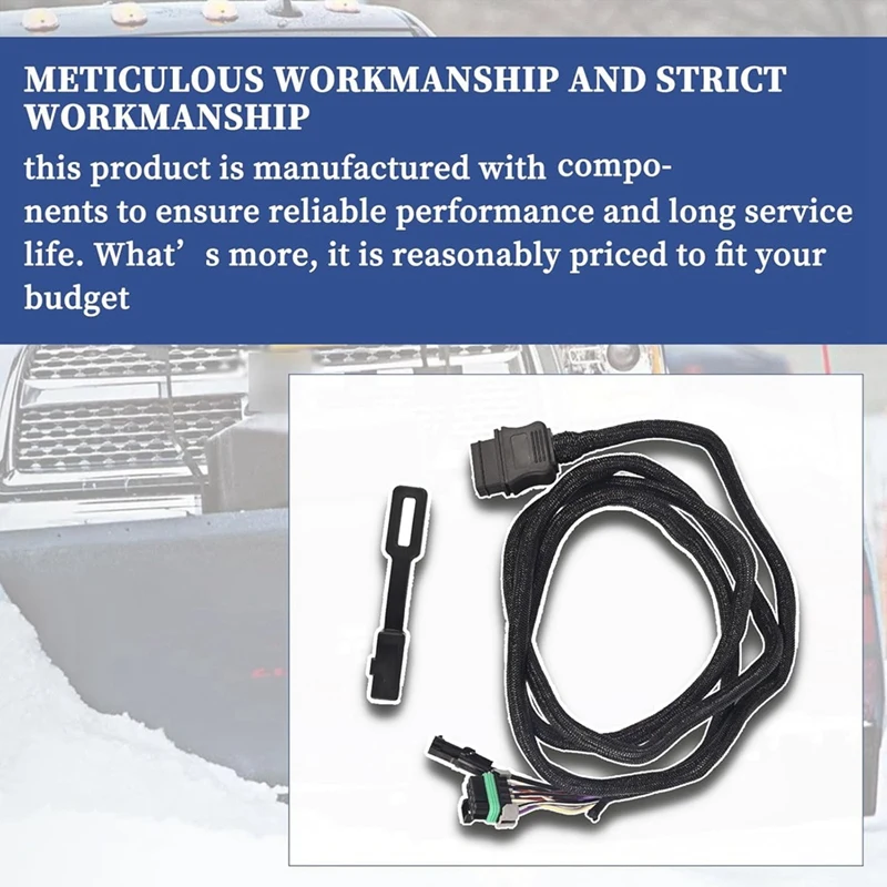 

11 Pin Vehicle Side Light Wiring Harness With Dust Cover 22413 26357 For Western Fisher Blizzard Snow Plows