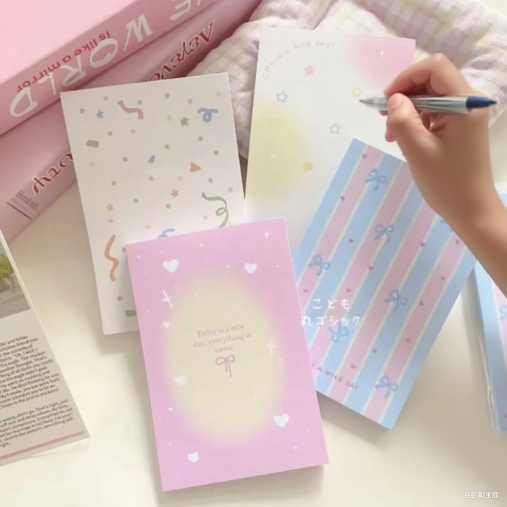 1 Pz/50 fogli Note Appiccicose Del Fumetto Può Essere Strappato Antiaderente Ufficio Appiccicoso Lavoro Diario Preparazione Accessori Per Ufficio Kawaii