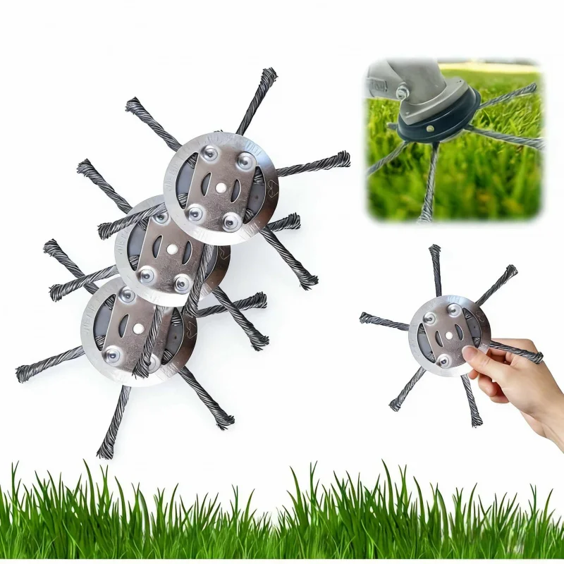 

Steel Metal Blade61 Inch Lawn Mower Head Replacement Sharp Cutting Blade with Installation Tool Suitable for Weed Trimmer Garden