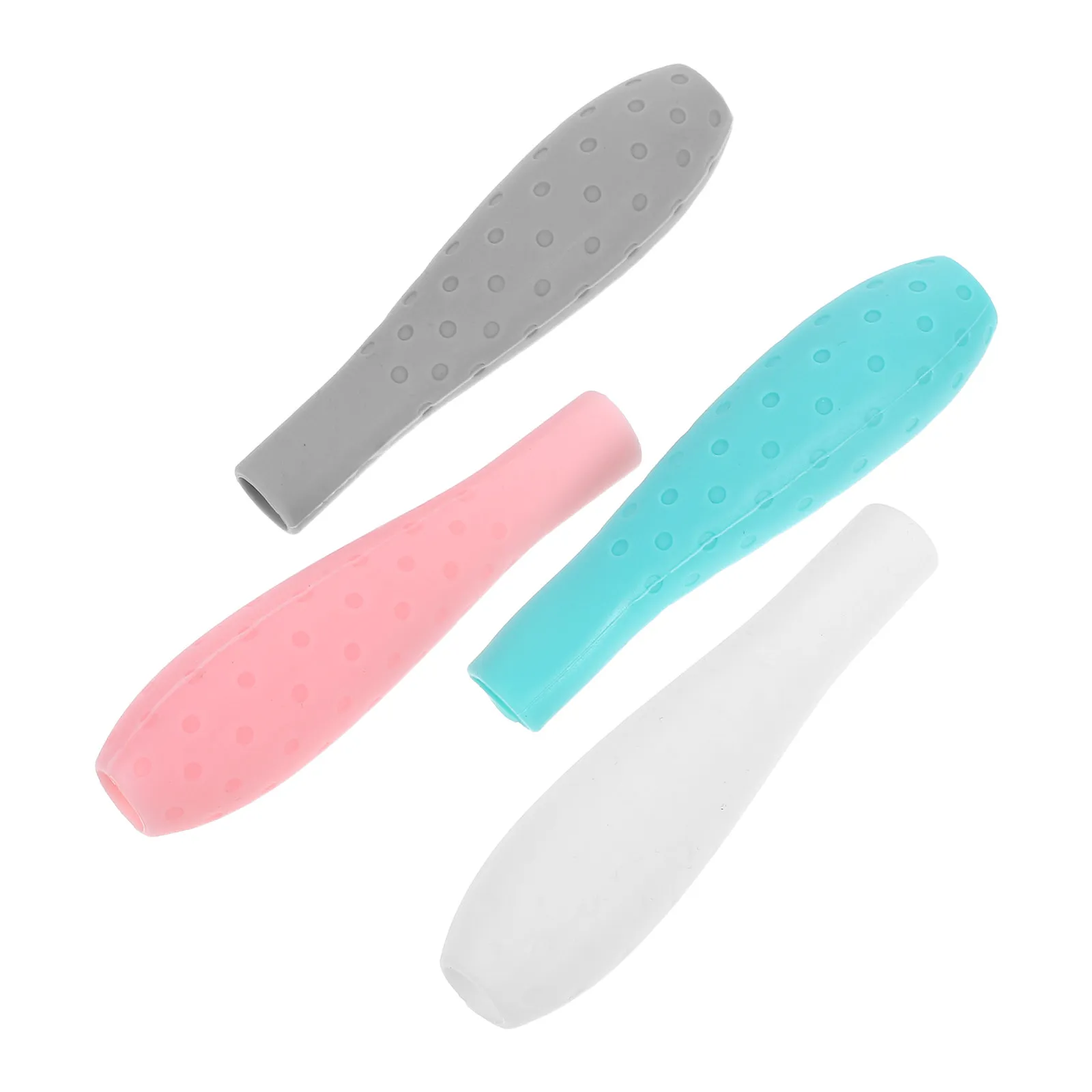 

Набор из 4 силиконовых эргономичных противоскользящих накладок для ручек и стилусов, защитные чехлы для наконечников карандашей