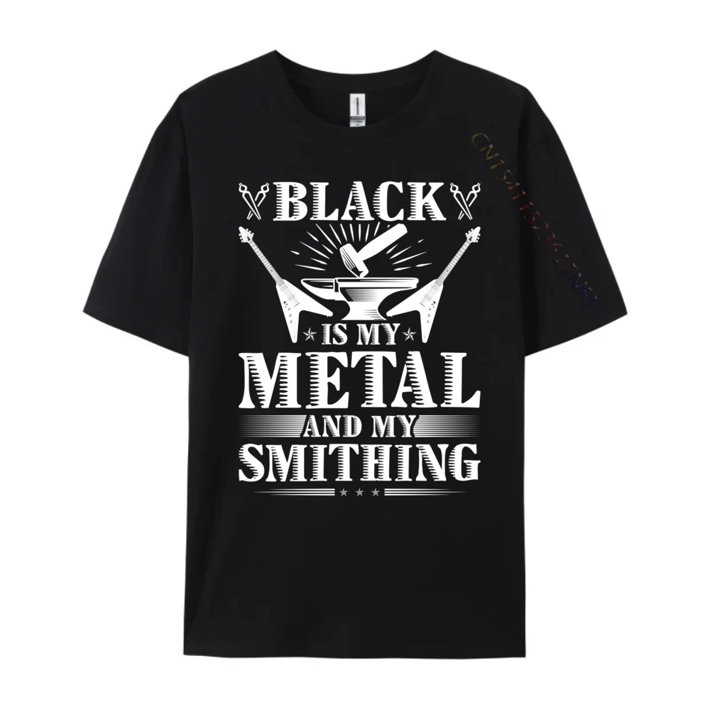 Black Metal Blacksmith Blacksmithing Ironworker Green And White T Shirt Camiseta Mens Tshirts Design Luxury T Shirt Tshirts Men