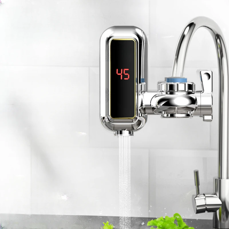 Electric faucet hot and cold dual-purpose quick electric heating tap water connected to kitchen and bathroom without