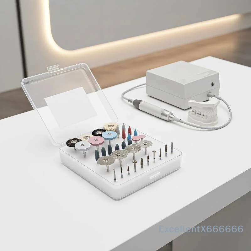 35Pcs Professional Lab Polishing Finishing Kit Multi-Purpose Polishing Heads for Scientific Experiment Sample Grinding Processi
