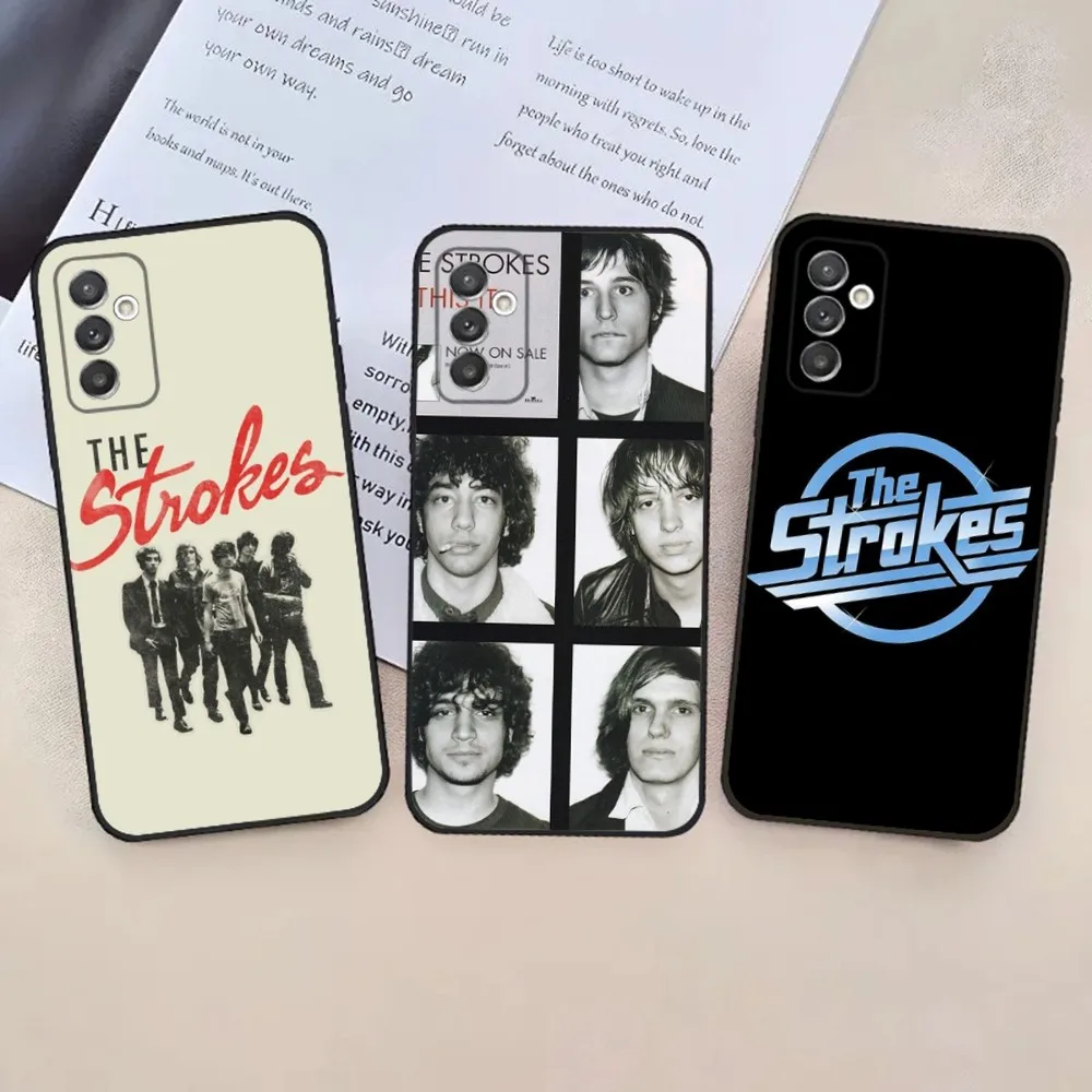

Band The S-strokes Phone Case For Samsung S24,23,22,30,21,10,9,Ultra,Plus,Lite,FE,5G Black Soft Case
