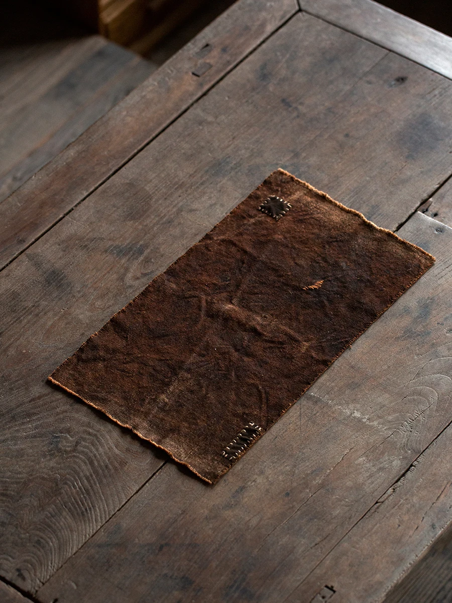 

Quarter Kiln Old Persimmon Cloth Tea Table Mat Linen Tea Towel Tea Table Pad Cloth Chinese Sle Home Textile Dining Table Cloth