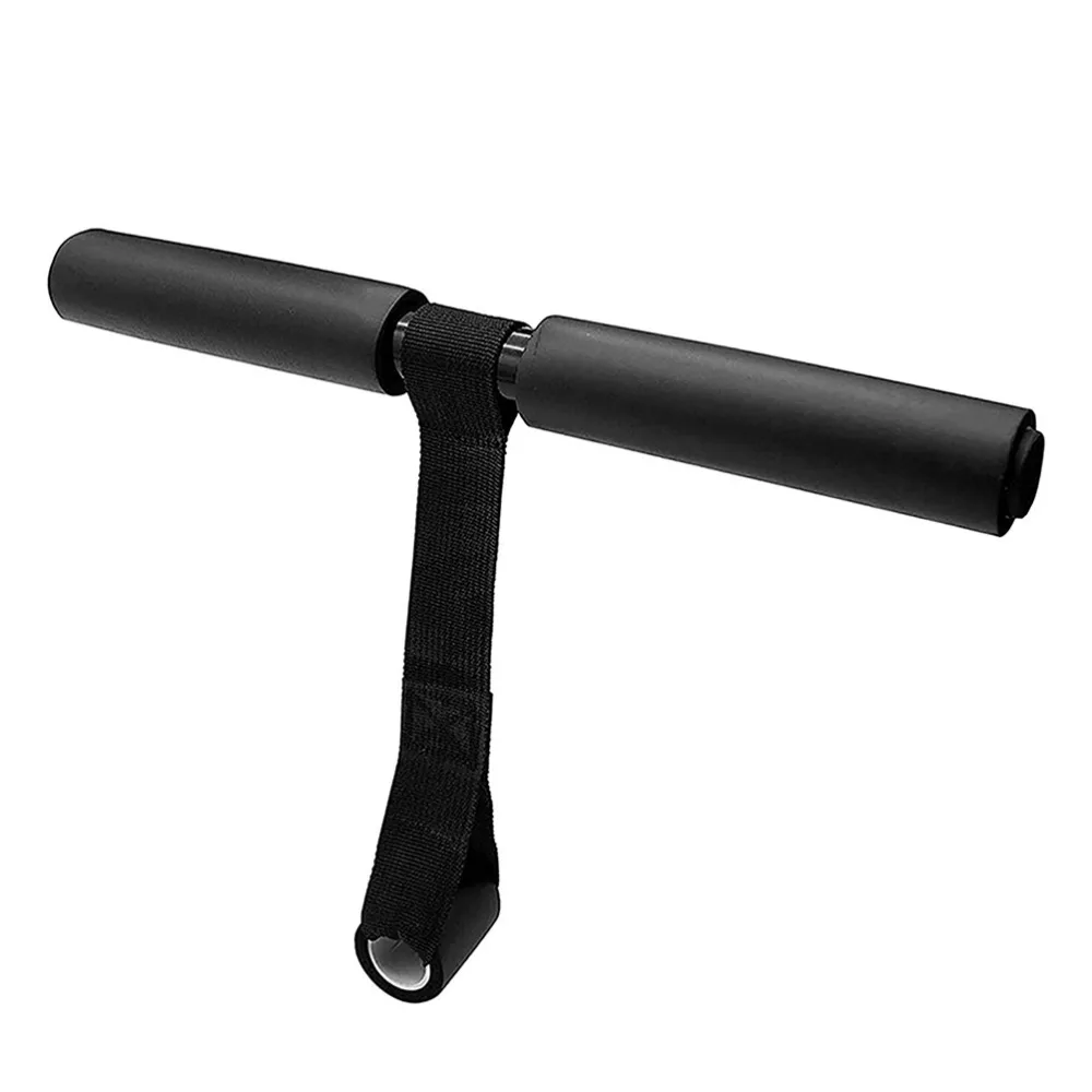 Stainless Steel Sit Up Assist Device Black Compact Size Abdominal Trainer Lightweight Washable Strap Sit Up Bar Office Exercise