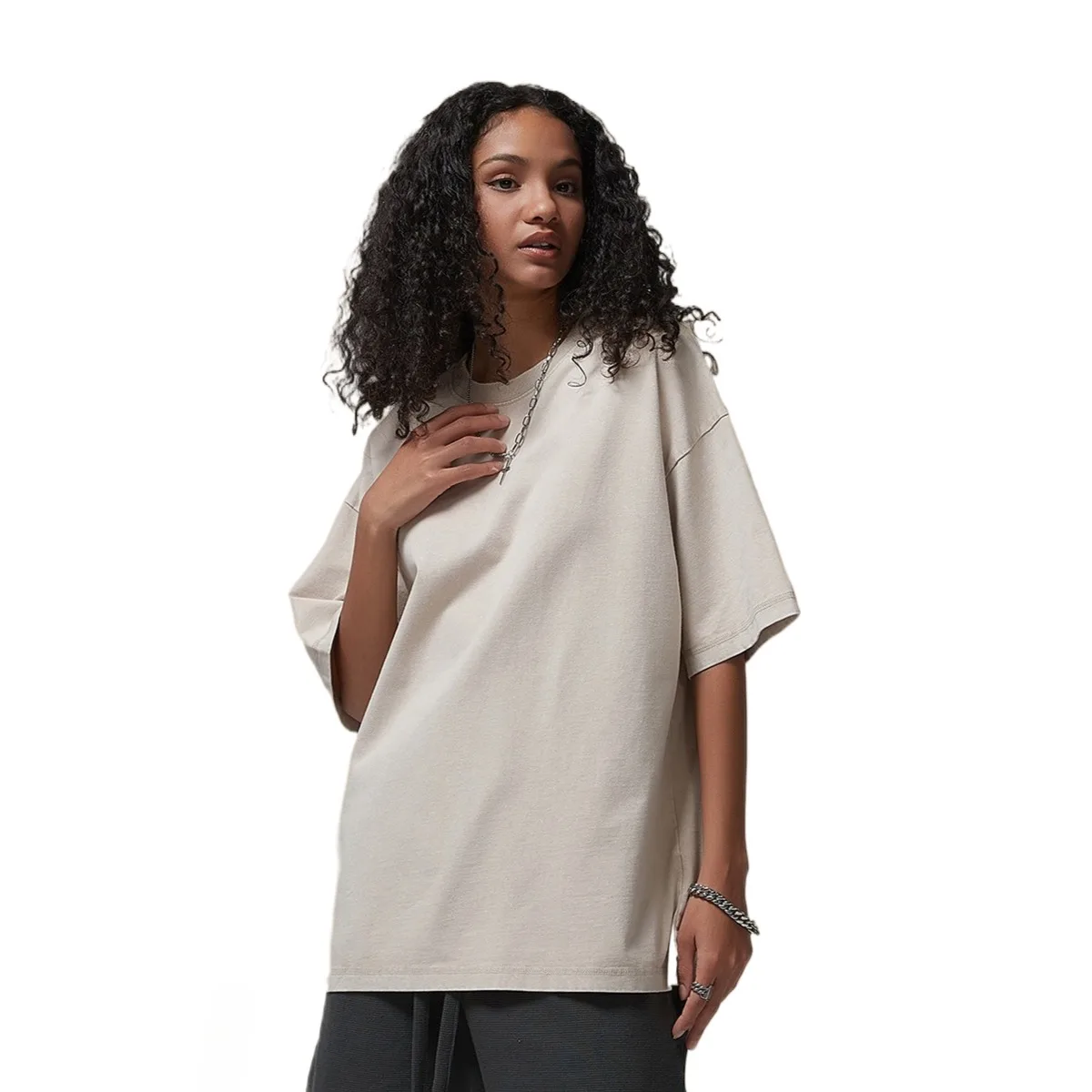 

Unisex Washed T-Shirts Multiple Colors Oversized Casual Streetwear Short Sleeve Crew Neck Tops for Men Women