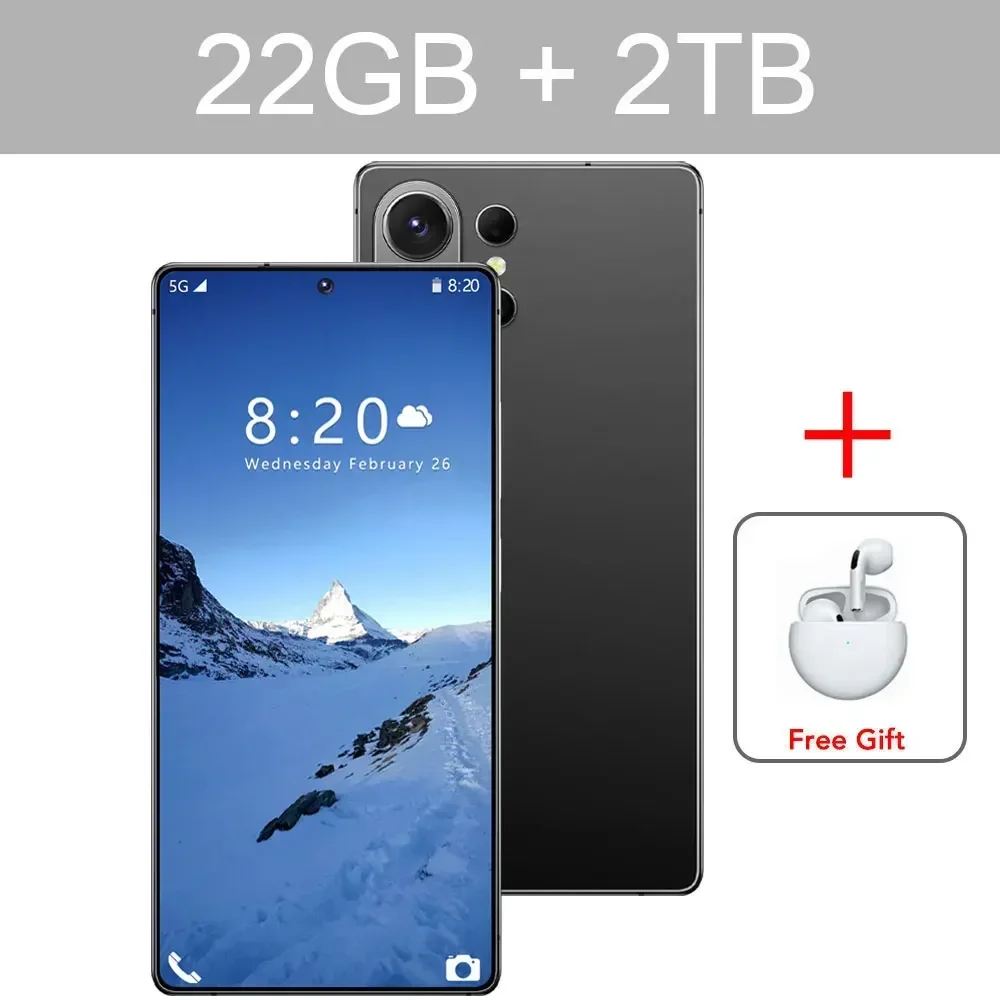 K-Touch NEW Mobile Phones C27 Ultra Smartphone 7.3 Inch Screen Cheap Cell Phone 5G Dual Card 7800mAh 16+48MP Camera Android 15 WIFI GPS Global Version Cellphones