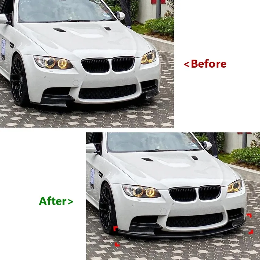 Auto Paraurti Anteriore Labbro per BMW Serie 3 M3 E90 E91 E92 E93 2006-2013 Diffusore Splitter Spoiler Protezione Accessori Auto