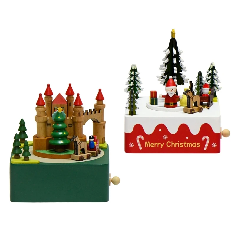 Quality Christmas Music Box Playing Traditional Songs Music Box For Collectors And Seasonal Decoration Display