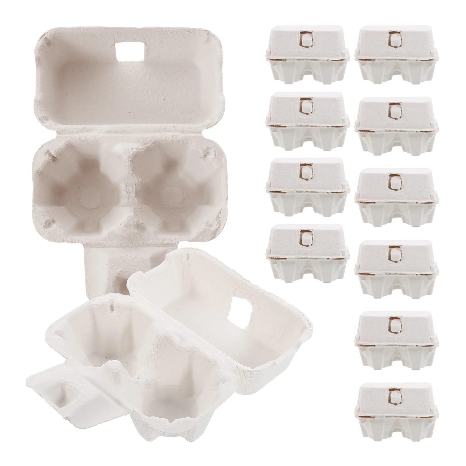 

12 Pcs Egg Tray Empty Carton Refrigerator Large Container Paper Bulk Cartons Eggs