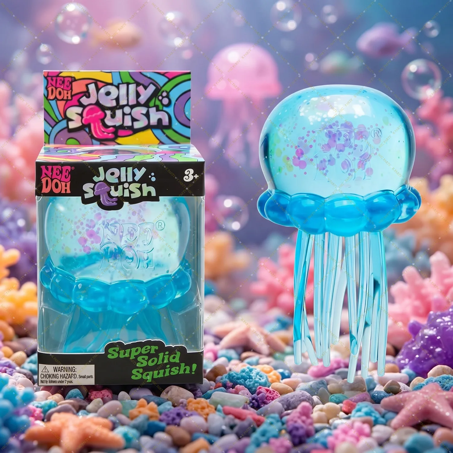 Squishies Quallen-Quetschspielzeug, sensorisches Wasser-Quetschspielzeug, weiche, farbenfrohe Anti-Stress-Quetschbälle, Blindbox – Detail 3