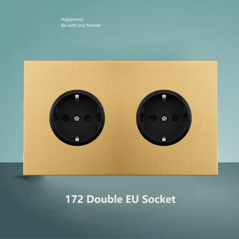 

Настенный выключатель золотого цвета из нержавеющей стали, 1-4 клавишный, 2-позиционный, винтажный, с мгновенным действием, для гостиной