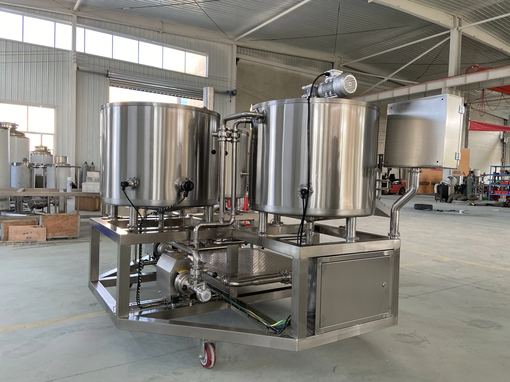 고효율 2BBL 브루하우스 시스템 3조 맥주 양조 장비 스테인리스 스틸 소형 양조장 턴키 프로젝트 신제품