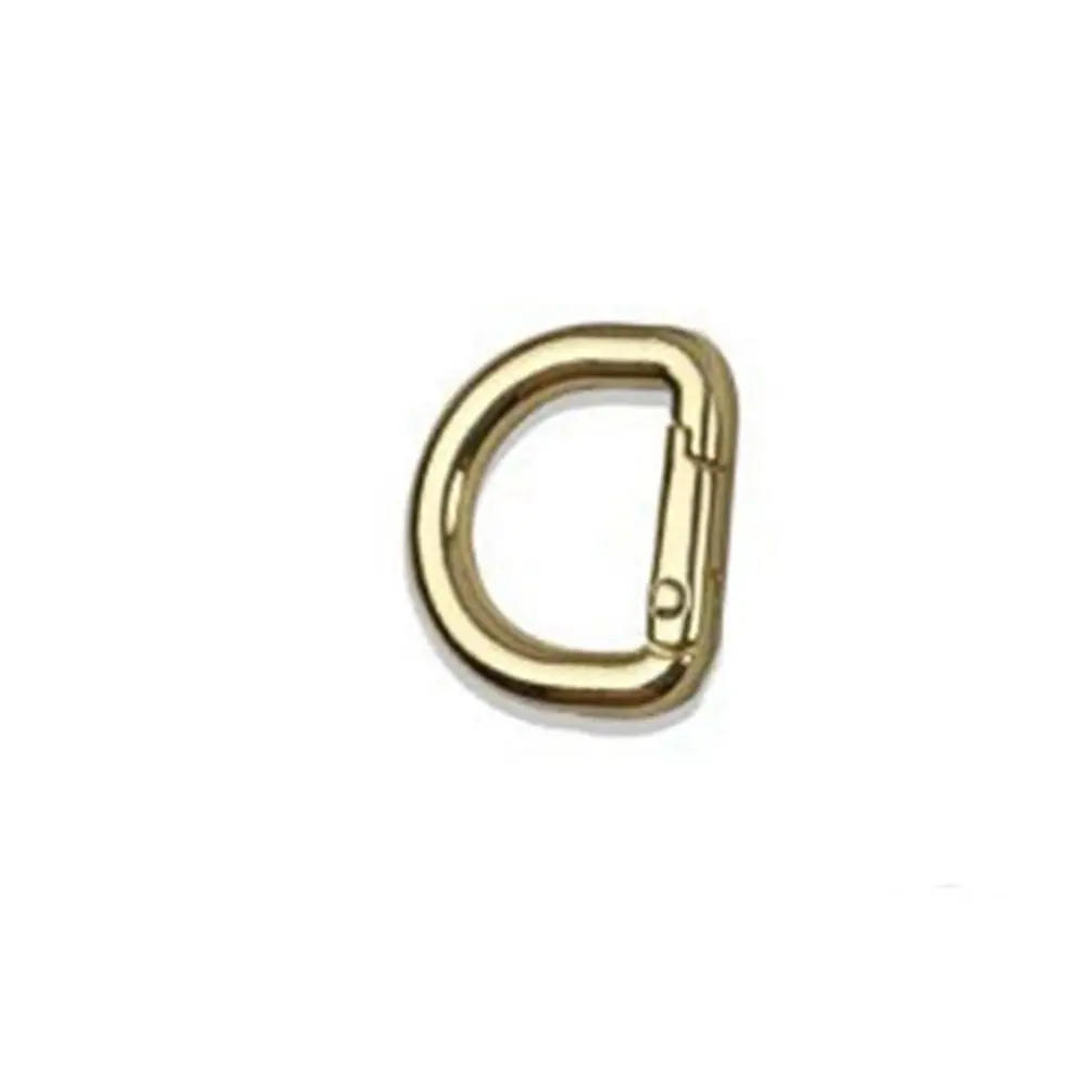 2pcs Zinc Alloy Plated Gate Buckle New 25*18mm Multicolors Purses Handbags Carabiner Spring D Ring Outdoor Tool