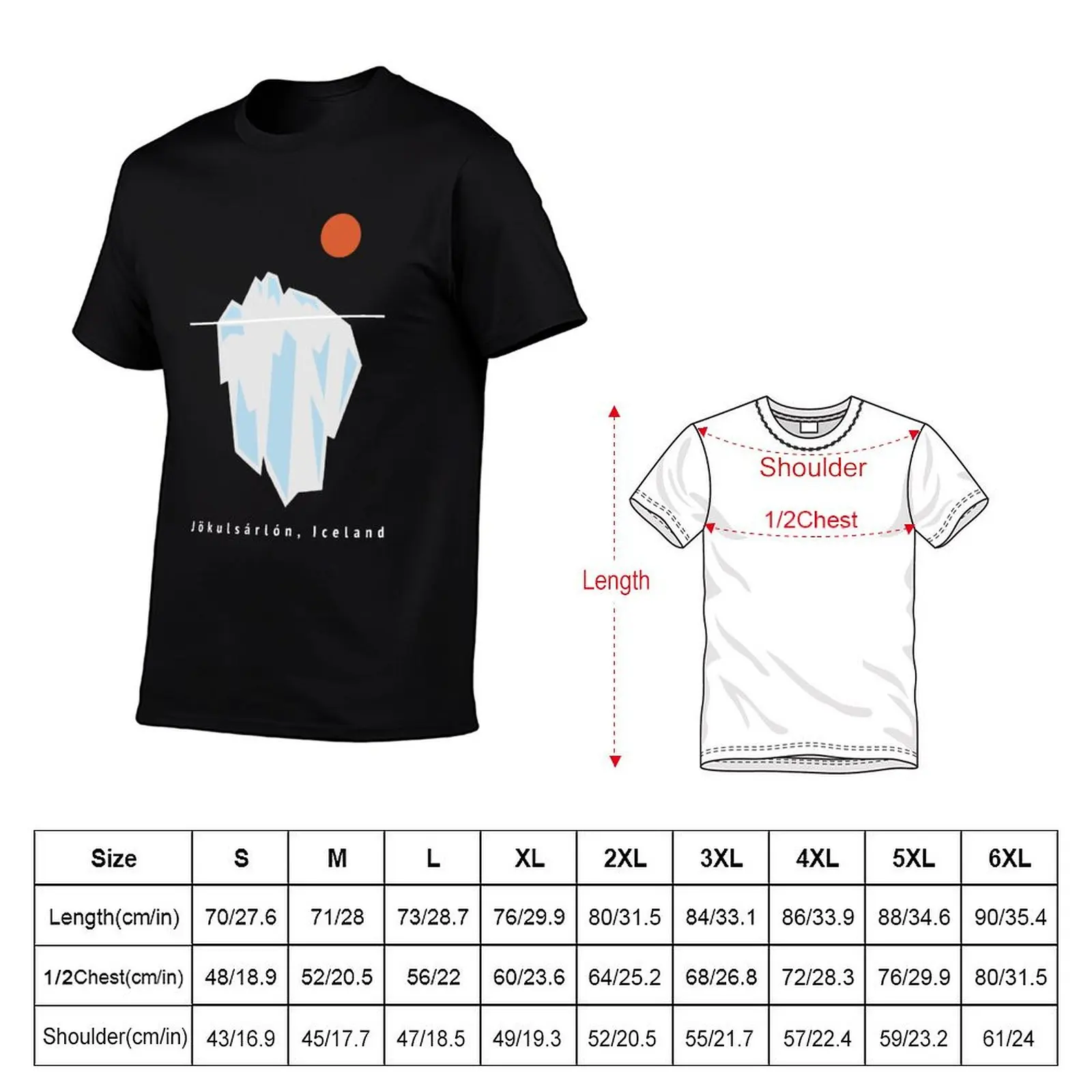 Iceberg T-Shirt Large Size Short Sleeve T-Shirt