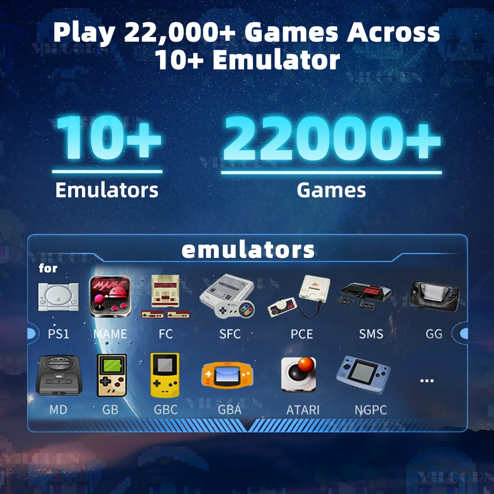 5 بوصة IPS شاشة كبيرة ريترو وحدة تحكم بجهاز لعب محمول FHD المحمولة لعبة لاعب 22000 ألعاب ل PS1 MAME GBA ممر وحدة التحكم هدية