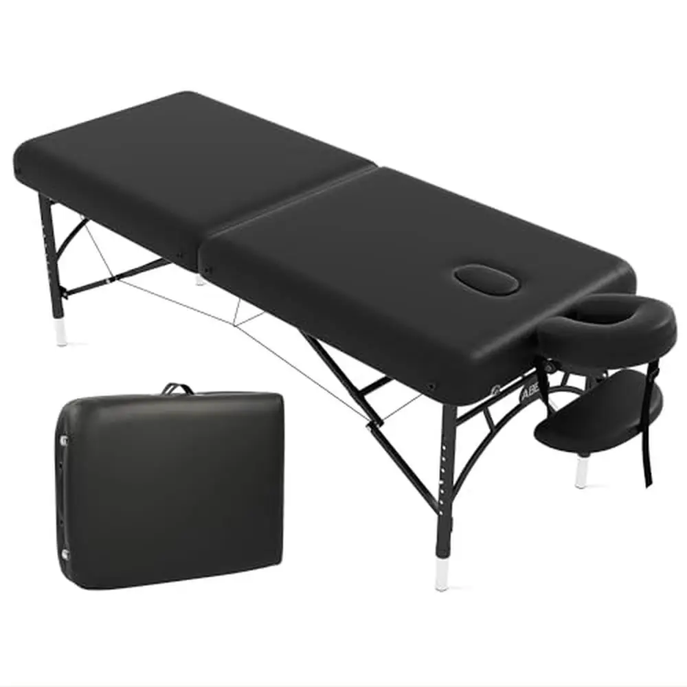 

28 Inch Portable Memory Foam Spa Tattoo Facial Bed Lightweight Height-adjustable Professional Salon Esthetician Equipement