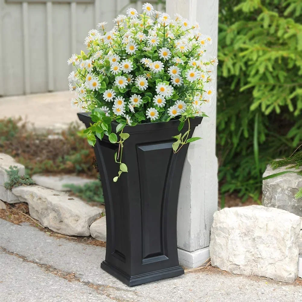 10 Bundles Artificial Small Daisy Mums Flowers Outdoor Indoor Outside Hanging Plants Garden Porch Window Wedding Farmhouse Decor image 6
