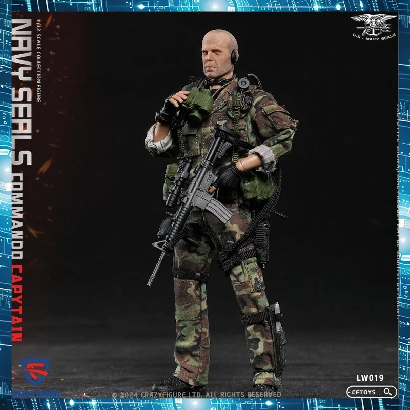 6 inch Cftoys Lw019 schaal 1/12 Seal Special Assault Team Captain collectible actiefiguur - volledige set militaire soldaat