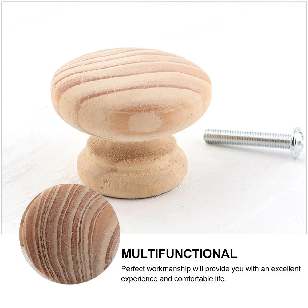

9 Pcs Solid Wooden Handle Knobs for Dresser Modern Drawer Pulls Kitchen Cabinet Handles Mini Furniture Cupboard Door