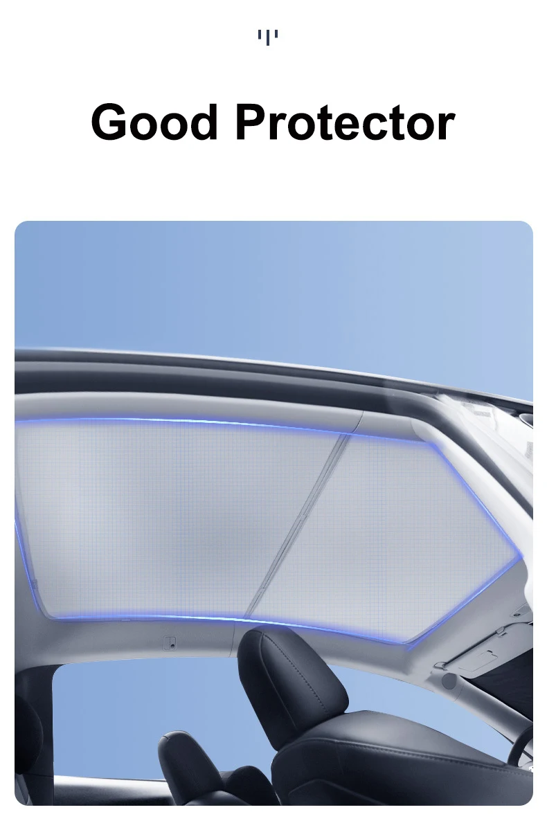 Auto-Vollprivatsphäre-Sonnenschutz für Tesla Model Y Juniper 2026 Glasdach Sonnenschutz Fensterabdeckung UV-Schutz Kinder 2025 – Detail 6
