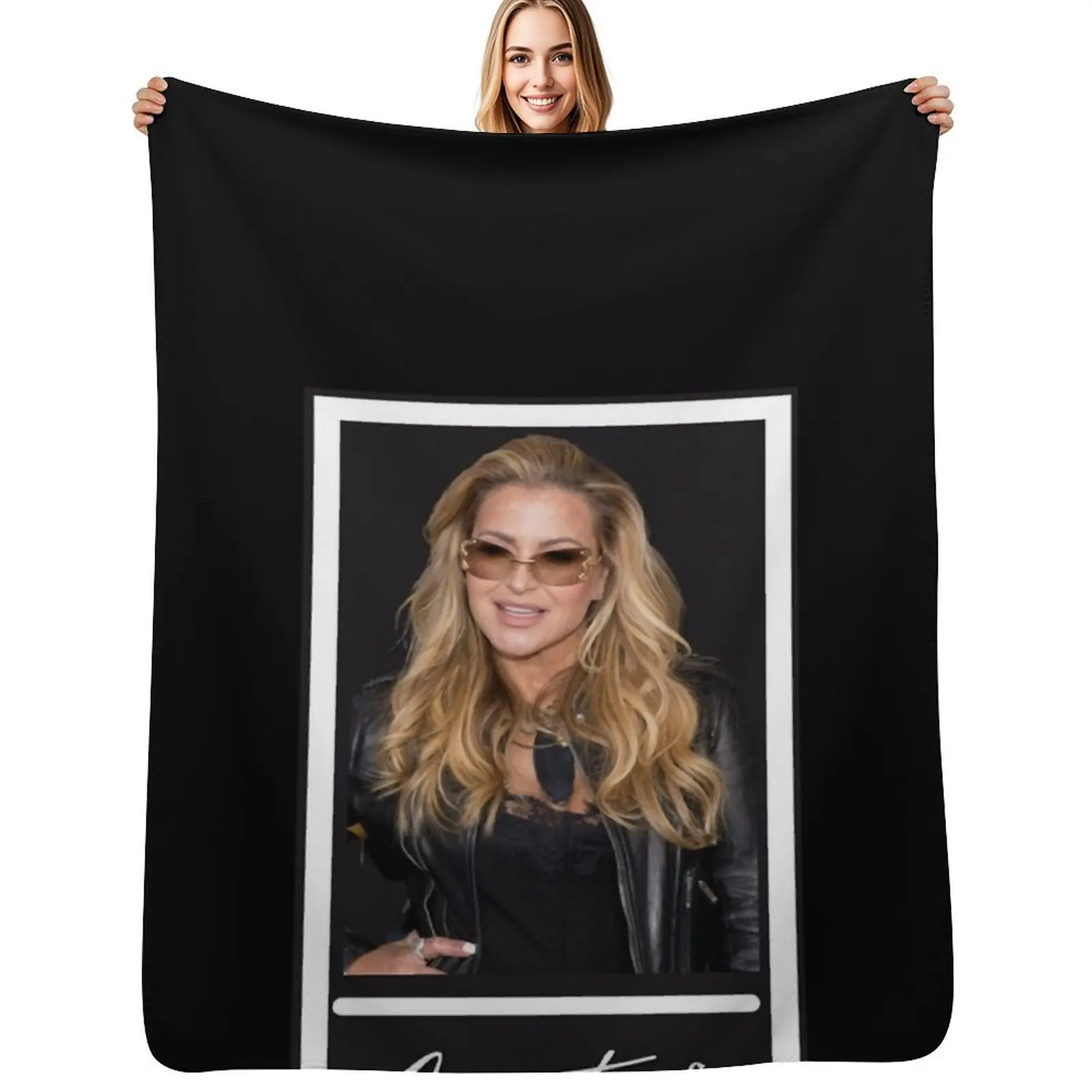 

Music Anastacia Throw Blanket Plaid Vintage Hairys Luxury Designer Blankets