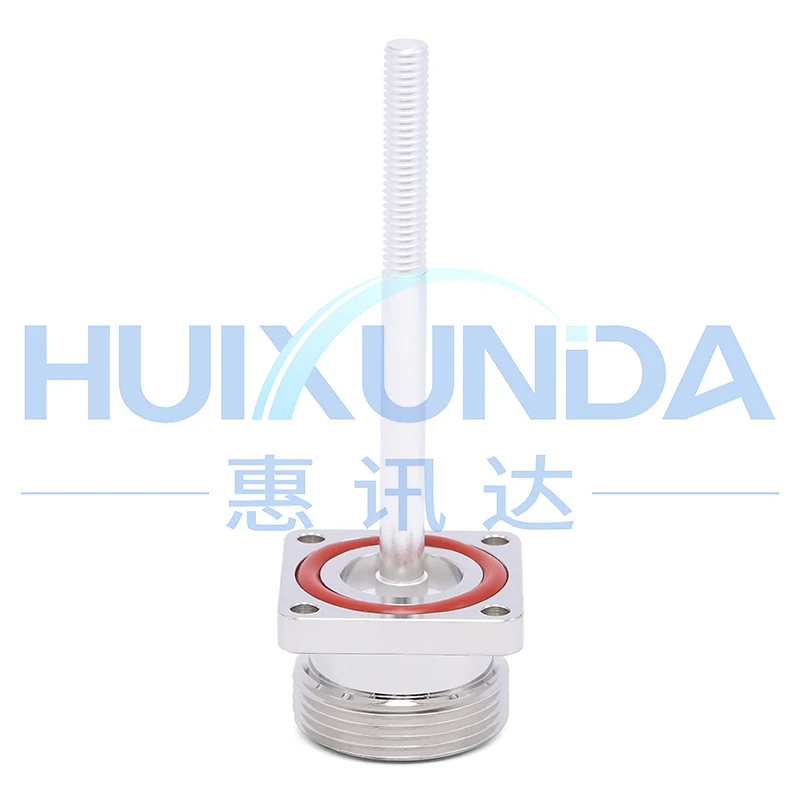 L29-KFD-M6 DIN female seat M6 custom extended thread with waterproof ring four-hole flange fixed connector