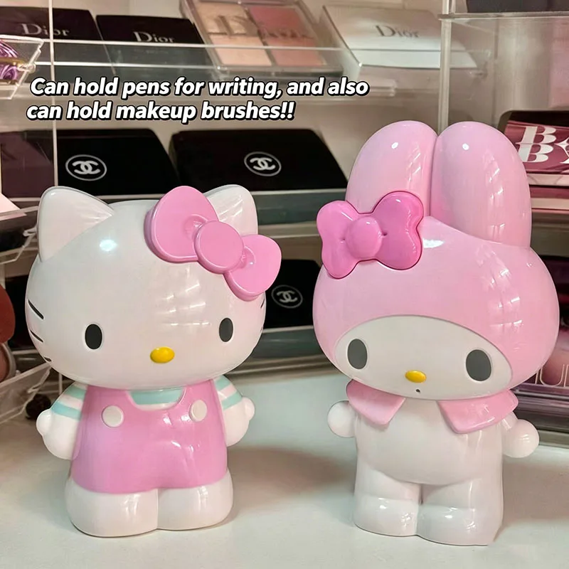 

Пенал HelloKitty, канцелярские принадлежности, кисть для макияжа Melody, футляр для хранения, настольный органайзер, украшение для рабочего стола. Подарок для друга.