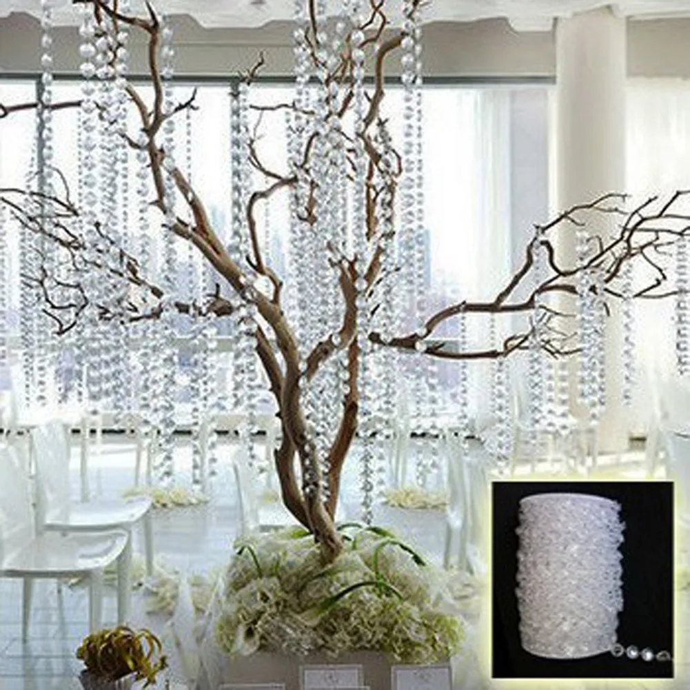 Tassel Curtain Beads String Portable Diamonds Chains Bead Curtain Creative Elegant Exquisite Transparent for Wedding Room Decor