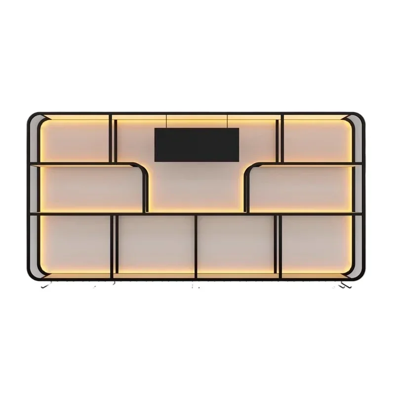 New wall-mounted win e rack, bar coun ter, wall-mounted red wine cabi net, resta urant wall-mount ed