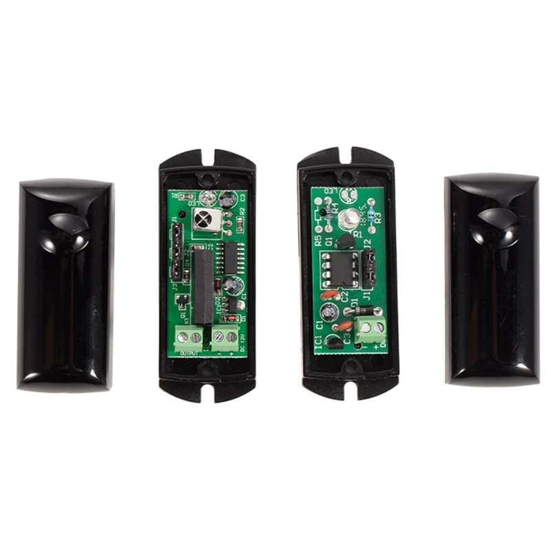 ABGI-Photocell シングル IR アラーム自動バリアフェンスセンサー検出器 15 メートルアクティブ赤外線警報システム