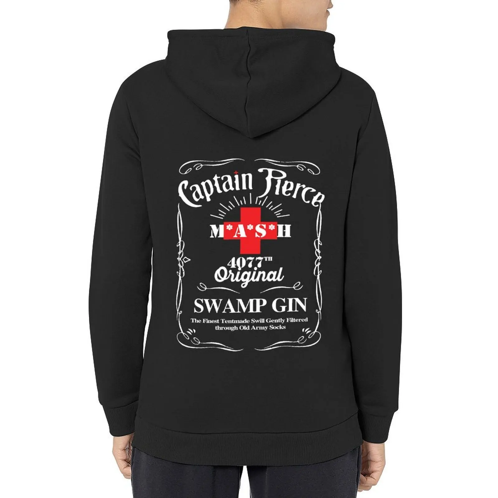 

C a p t a i n Pierce Mash 4077 Original Swamp Gin Hoodie men's sweat-shirt set male clothes autumn blouse men's hoodies