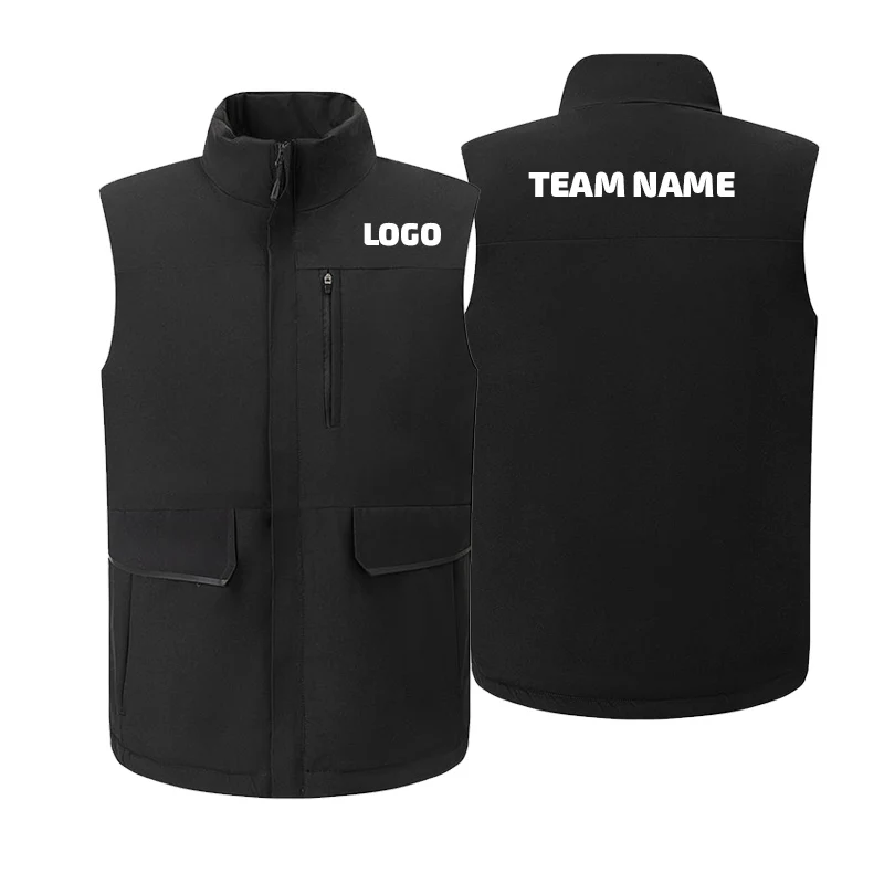 Customized Logo Waterproof Down Warmth Winter Ultra Light Sleeveless Jackets Coats Portable Casual Waistcoat Bodywarmers Ls-k55