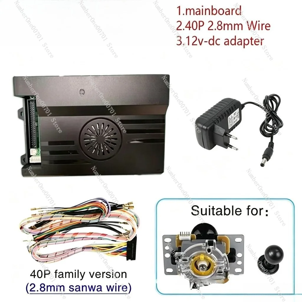 3D Arcade Game Console 36800 Games, Retro Pandora Box with WiFi Download, 720P HD 2 Player Joystick for Home TV