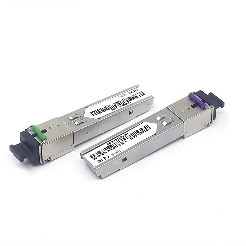 2 шт. 1 пара DFP2-4524-ACY2 Tx1490nm Rx1550nm DFB лазер 1G одномодовый Bidi SFP 100 км SC 1,25G SFP