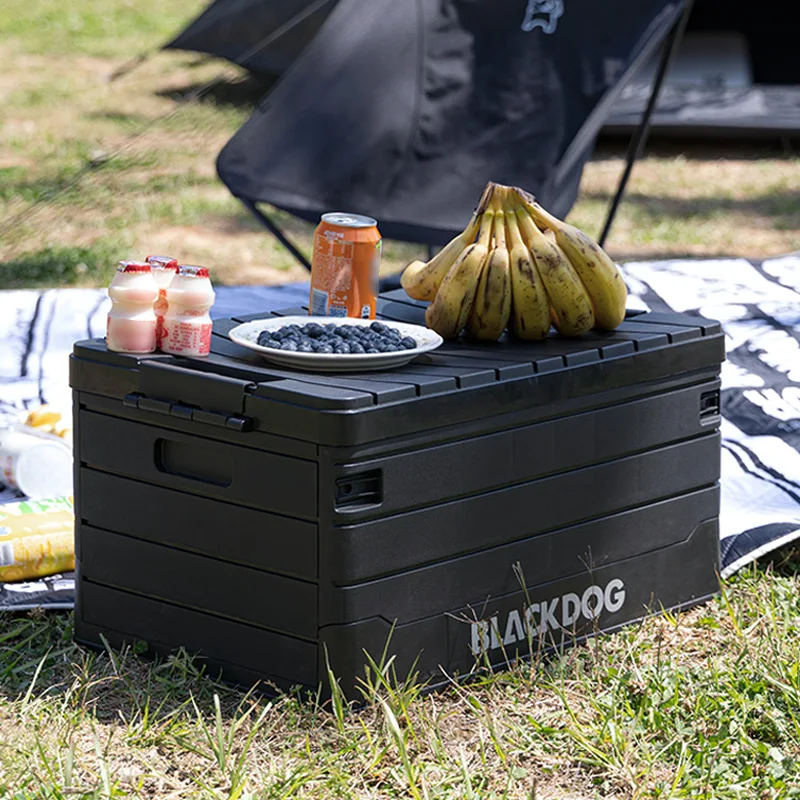 Blackdog-caja de Camping plegable de gran capacidad para exteriores, 60L, Material Pp, Picnic, viaje, accesorios para coche, bolsa de almacenamiento, caja de almacenamiento para exteriores