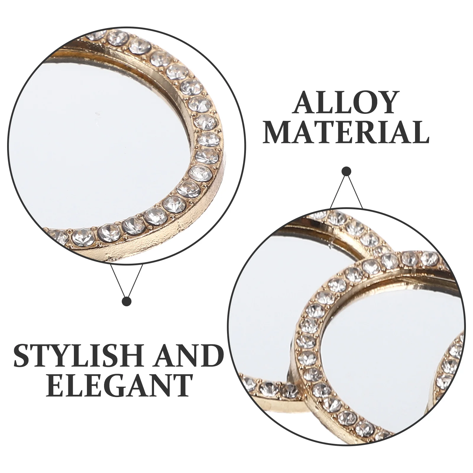 

6Pcs Selfie Phone Mirror Mini Round Rear Camera Small Compact Mirror for Makeup Grooming and Streaming Live Streaming Accessory